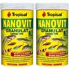 Tropical NANOVIT GRANULAT 250ml / 175g - Mangime per avannotti e Piccoli Pesci d'acquario sotto Forma di granuli affondanti (Confezione da 2)
