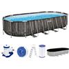 Bestway 561ES Piscina Power Steel Ovale 732x 366x 132