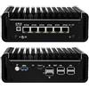 PeeliCeeli N100 Mini PC Firewall Support Windows OPNsense, Fanless Micro Computer N100 12th Gen Fanless PC, 6 x 2.5GbE I226V LAN, Barebone, NO RAM NO Storage, NO System