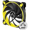 ARCTIC BioniX F140 - 140 mm Ventola da Gioco PWM PST, PWM Sharing Technology, Regolatore RPM in Sincrono, Ventilazione 200-1800 RPM, 0,6 Sone - Giallo