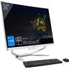 SIMPLETEK - PC All in One 24 Full HD Curvo Core i7 Fino 3.90GHz Windows 11 Pro 16GB RAM SSD 2TB + 240GB Webcam 1080p WiFi5 BT HDMI Computer Fisso Aio Casa Scuola Lavoro