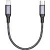 RAVIAD Cavo USB C a iPhone 0.5M [Certificato MFi] Cavo in Nylon Carica Rapida Caricatore per iPhone 11/12/13/13 Pro/13 Pro Max/12 Mini/11 Pro/11 Pro Max/11/SE 2020/XR/XS/X/8 Plus