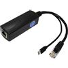 REVODATA 2.5G Micro USB PoE Splitter 5V/2.4A, PoE a Micro USB 5V/2.4A Uscita 12W, Ethernet Gigabit 2.5Gbps conforme IEEE802.3af/at, Plug and Play per Smart Home