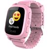 Elari 2G SmartWatch per Bambini Orologio GPS Bambini Localizzatore per Ragazzi e Ragazze, Audio chiamate bidirezionali, Chat vocale, SOS, Giochi - KidPhone 2 (Rosa)