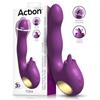 Action Toka Swinging 360 Vibe & Stimulating Licking Tongue Purple