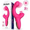 Action Volse Triple Function Tapping & Finger Vibrator Pink