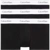 Calvin Klein Boxer Uomo Confezione da 3 Low Rise Trunks Cotone Elasticizzato, Nero (Black, Black, Black), XL