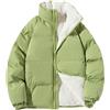 WOXIHUAN Cappotto da Donna Piumino Giacca Calda da Donna Colletto Rovesciato Giacca a Maniche Lunghe con Cerniera Giacca Elegante per L'autunno Inverno