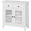 SoBuy Base Credenza,Mobile ingresso,Armadietto da soggiorno,bianco, FSB05-W