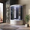 Parama Doccia idromassaggio 130x85 cm con sauna bagno turco versione sinistra | Giglio