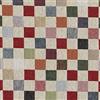 Kt KILOtela - Tessuto arredo al Metro - Gobelin - Tappezzeria - 280 cm di Larghezza - Prezzo per 50 cm | Tessuto a Scacchi, Grande - Rosso, Arancione, Verde, Blu, Beige