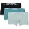 Calvin Klein, Men's, Low Rise Trunk 3Pk 000NB2666A, Multi (Black, Shade, Slate Turquoise), 3XL