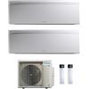 Daikin FTXJ20AW FTXJ20AW 2MXM68A(9) Climatizzatore Dual Split Parete Serie Emura3 Bianco WiFi BTU 7+7 R-32