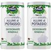 Matt Forsan, Cristallo Allume di Potassio, Deodorante Minerale, di Origine Naturale e Senza Profumo, Non Unge e Non Macchia, 120 g (Confezione da 2)