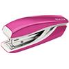 Leitz Mini Cucitrice NeXXt WOW, Capacità fino a 10 Fogli, Design Ergonomico in Metallo, Include Punti, Rosa