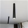Plafoniera TECNO 1L da soffitto base GU10 Nera