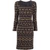 Dolce & Gabbana Pre-Owned - Abito aderente con stampa anni 2000 - Donna - viscosa/elastam/seta - 38 - Nero