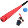 Generico Mazza da baseball per bambini, mazza da baseball morbida con palla - gioco sportivo con racchetta da cortile, set da baseball con racchetta in schiuma per casa, giardino, campo, allenamento all'aperto