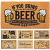 LUA VIKA Zerbino ingresso esterno simpatico - Beer - 40x70 cm - tappeto ingresso esterno casa - zerbino cocco - zerbini divertenti, moderni e originali