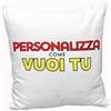 SeeSee Cuscino Personalizzato con foto [CON IMBOTTITURA] Fronte Retro, Sfondo colorato, Testo Personalizzabile, Festa della mamma (20_x_20_cm, bianco personalizzato)