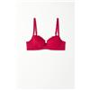 Tezenis Reggiseno Balconcino Leggermente Imbottito In Pizzo Riciclato Wien Donna Rosso