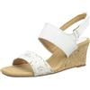 Clarks Kyarra Faye, Sandali con Zeppa Donna, Pelle Bianca, 40 EU