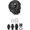 Garmin Instinct 2 Solar Tactical - Rugged GPS Smartwatch with Infinite Battery Life in Smartwatch Mode & QuickFit Band