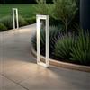 Paletto da giardino Solare Bianco con Sensore di Mov. 80cm serie VELA Colore Bianco Naturale 4.000K