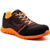 GARSPORT Kam 17 Low 1 S1P, Scarpa Antinfortunistica Uomo, Antracite/Arancio Fluo, 44 EU