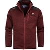 Geographical Norway Tavid Men - Uomo Warm Medio Spessore Fleece Zip - Uomo Autunno Inverno Primavera Giacca Calda - Maglia A Maniche Lunghe Soft Comfort Outdoor (Bordeaux XL)