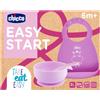 CHICCO (ARTSANA SpA) Set Pappa Easy Start +6M Rosa Silicone Chicco 1 Set