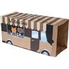 TIAKI Tunnel in carta per gatti TIAKI Coffee Truck - L 60 x P 22 x H 27 cm