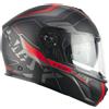 Cgm Casco Moto Modulare P/J CGM 569a C-MAX CITY Nero Rosso Opaco
