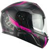 Cgm Casco Moto Modulare P/J CGM 569a C-MAX CITY Nero Rosa Fluo O