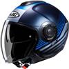 Hjc Casco Moto Jet Hjc i40N DOVA MC2SF Nero Opaco Blu