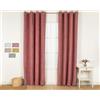 TRAMAS+ Tende in Pelle Scamosciata, Opache, 140x300cm, Termiche, Velluto per Camera da Letto e Soggiorno - Rosso Mattone