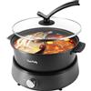 Food Party Hot Pot Elettrico Hotpot 4L Pentola Elettrica 220V 1350W Fondue Cinese Shabu Shabu Hotpot