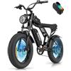 Toptact Q20 Mini 20 Bici Elettrica Fuoristrada, Motore 250W Di Picco, Batteria Rimovibile Di grandi Dimensioni Da 48V 15Ah, Sospensione Idraulica e Prestazioni Ad Alta Velocità