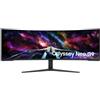 Samsung Monitor Gaming Odyssey Neo G9 (S57CG952), Curvo (1000R), 57'', 7680x2160 (Dual UHD), 32:9, Mini LED, HDR1000, VA, 240 Hz, 1 ms (GtG), FreeSync Premium Pro, HDMI, USB, Display Port 2.1