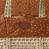 The Little Green Sheep Fodera per culla in cotone, color terracotta
