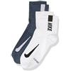 Nike U NK MLTPLIER Ankle 2PR, Calzini Uomo, Multi-Color, L