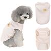 FFWTPY Maglietta Cane Tessuto Waffle Orsetto Decorativo Canotta Traspirante Cucciolo Abbigliamento Animali Domestici