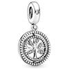 FGT Ciondolo in argento Sterling con albero della vita, adatto per braccialetti Pandora, regalo per donne e ragazze, Natale, mamma, zia, figlia, nipote, sorelle, compleanno, festa della mamma, Argento