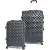 CELIMS - Set Valigie Nero| Valigie Bagaglio a Mano + Valigia Grande | Trolley Bagaglio a Mano 55x40x20 cm + Trolley Grande | Valigia 23 kg