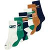 NIKE 6PK VARSITY CREW SOCK multicolore (U90)