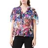 Naf Naf C1 Camicia Elegante, Venezia Blu, 42 Donna