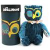 Les Déglingos - Peluche Piccolo Simply + scatola regalo - Astros Il Gufo - Dalla nascita - 22 cm - Blu