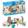 PLAYMOBIL myLife 71611 Bagno con vasca, include due personaggi e numerosi accessori, realizzato con oltre l'80% di materiali riciclati e biobased, giocattolo per bambini dai 4 anni in su