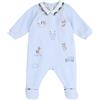 Chicco Tutina Con Apertura Patello, In Ciniglia, Pigiama Bimbo 0-24, Azzurro (4) 1M, 0 mesi