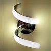 damastoreitalia Universo Applique moderno a led illuminazione per interno da parete a muro lampada 9W (Luce naturale 4000K)